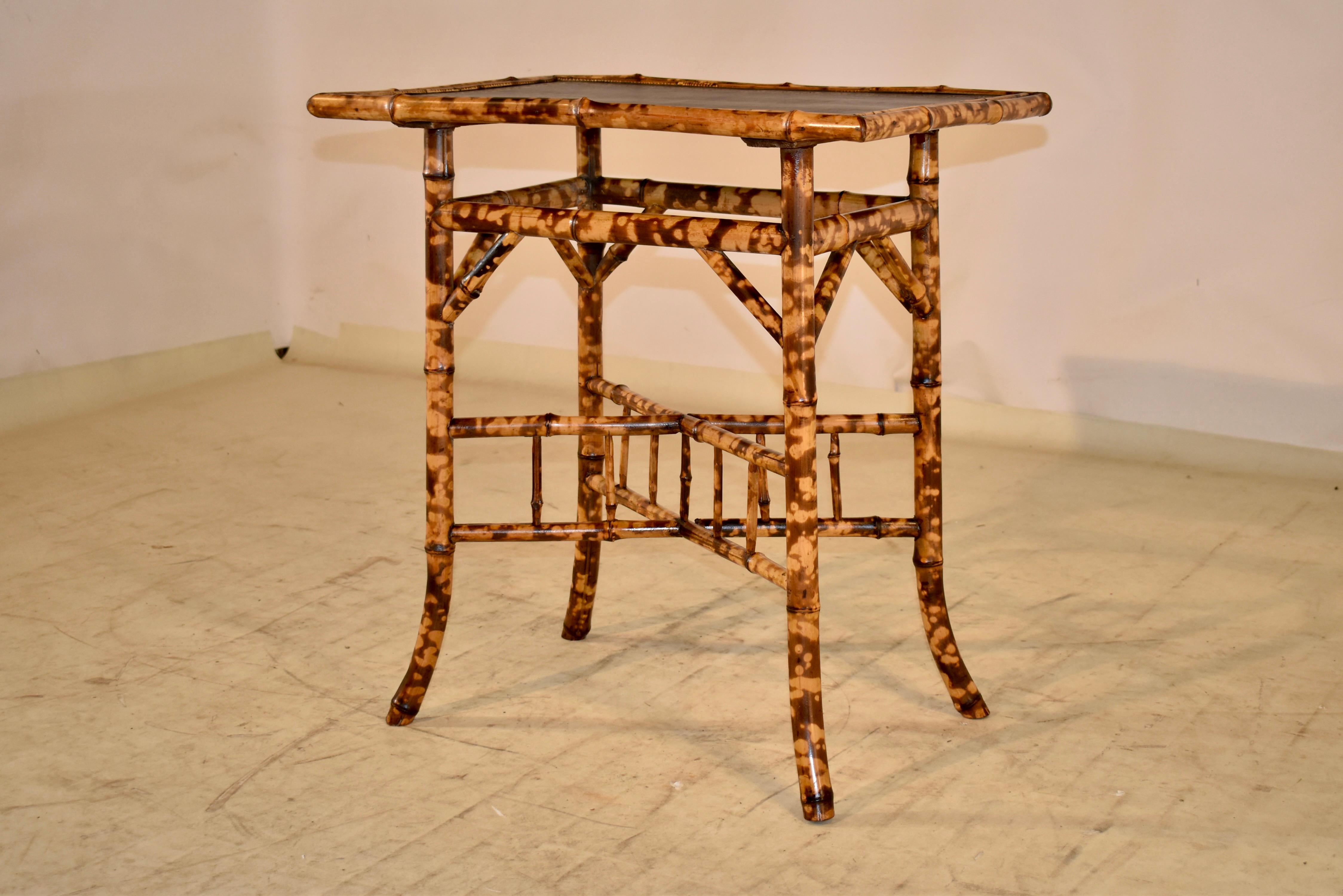 19th Century French Tortoise Bamboo Table 1