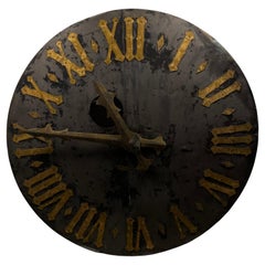 Cadran d'une tour d'horloge française du 19e siècle 