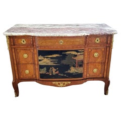 19th Century French Transition Chinoiserie Chest of Drawers