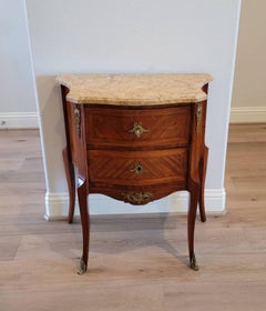 19th Century French Transition Louis XV XVI Style Petite Commode