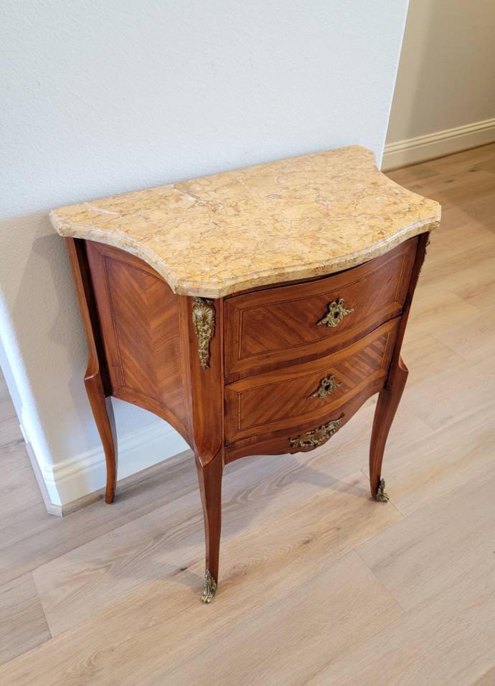 Belle Époque 19th Century French Transition Louis XV XVI Style Petite Commode