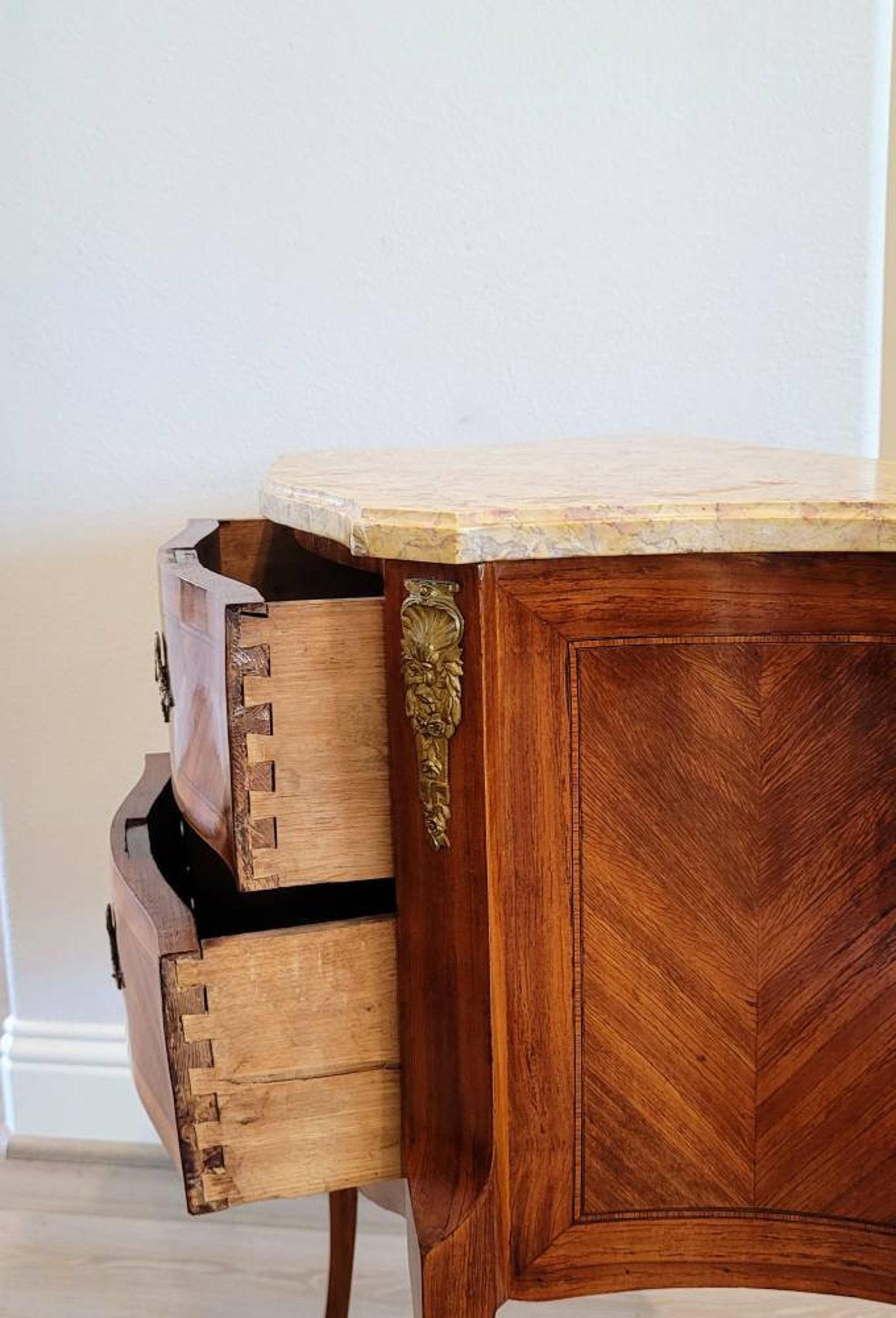 19th Century French Transition Louis XV XVI Style Petite Commode 2