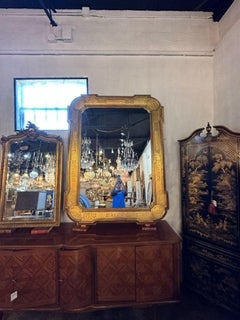 19th Century French Transitional Giltwood Mirror