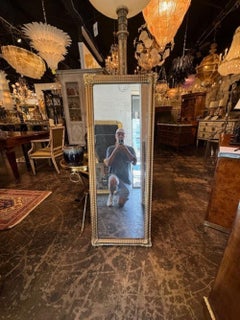 19th Century French Transitional Giltwood Mirror