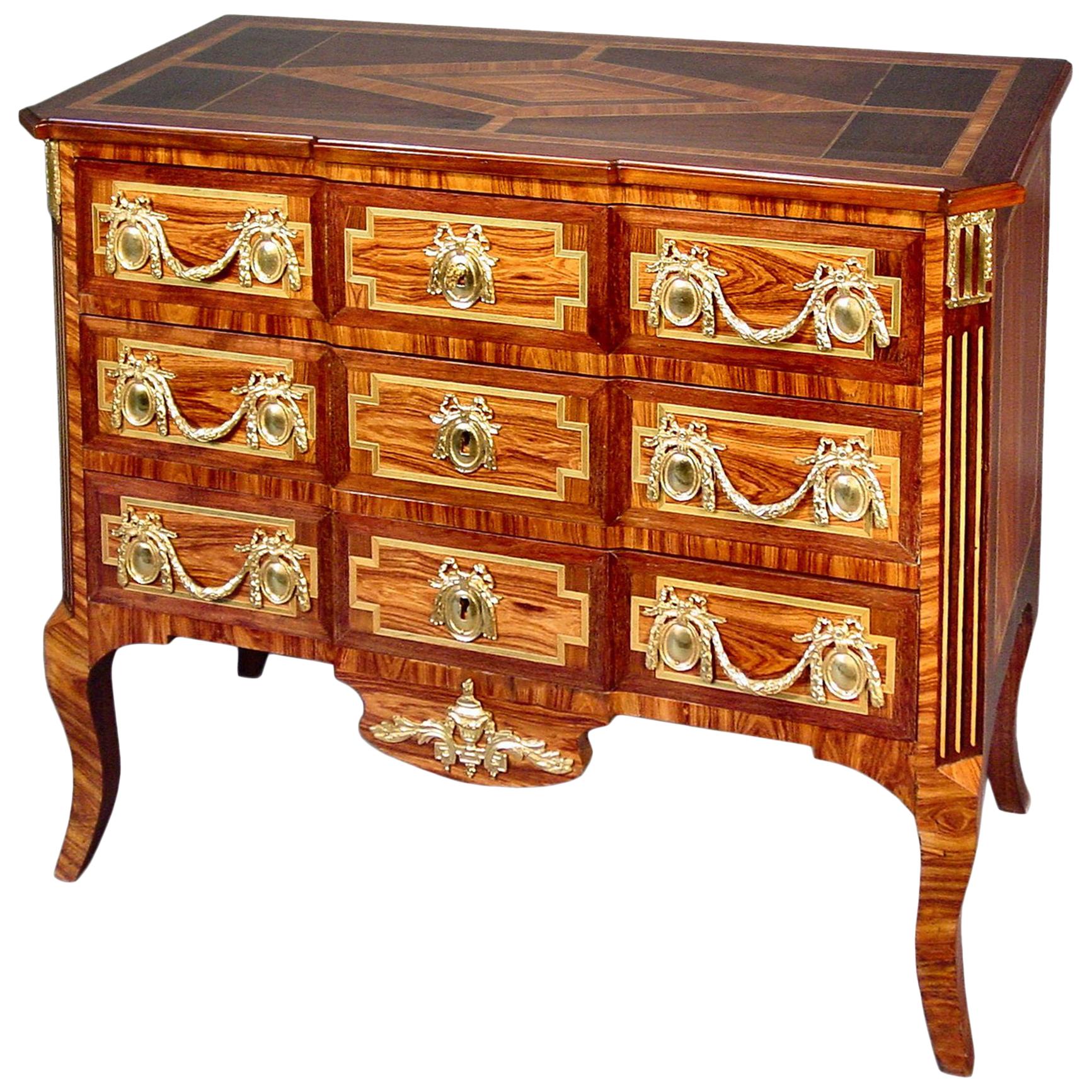 19th Century French Transitional Style Three-Drawer Chest