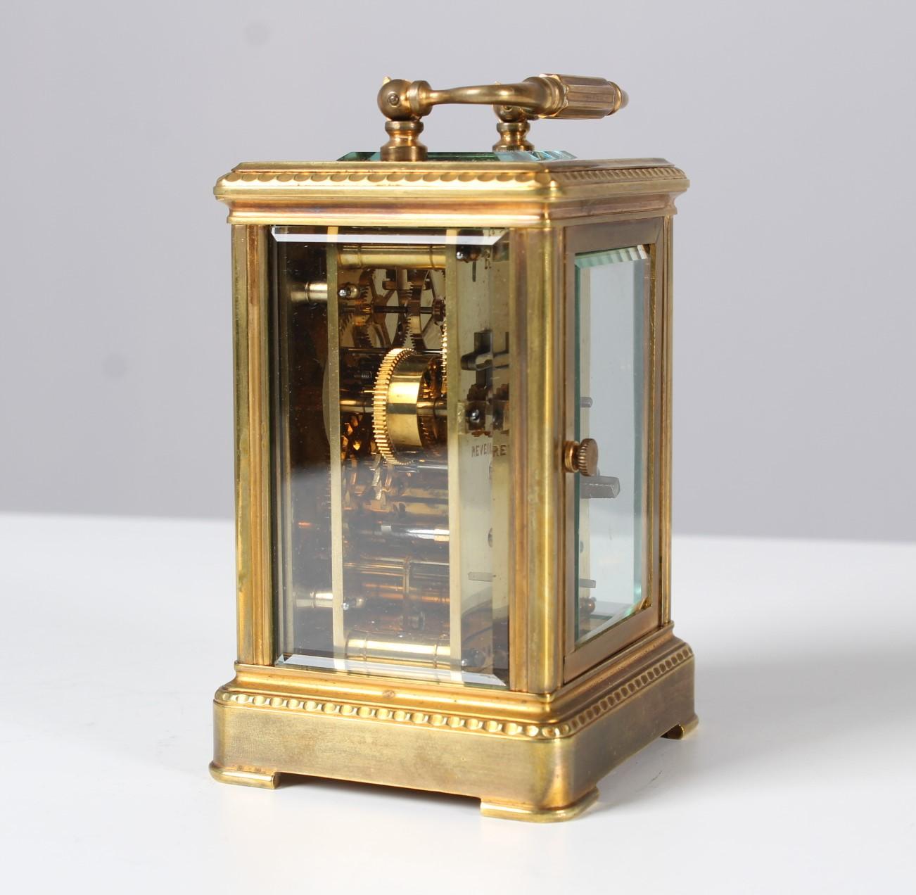 19th Century French Travel Alarm Clock, Signature A.H. Rodanet Paris, circa 1880 3