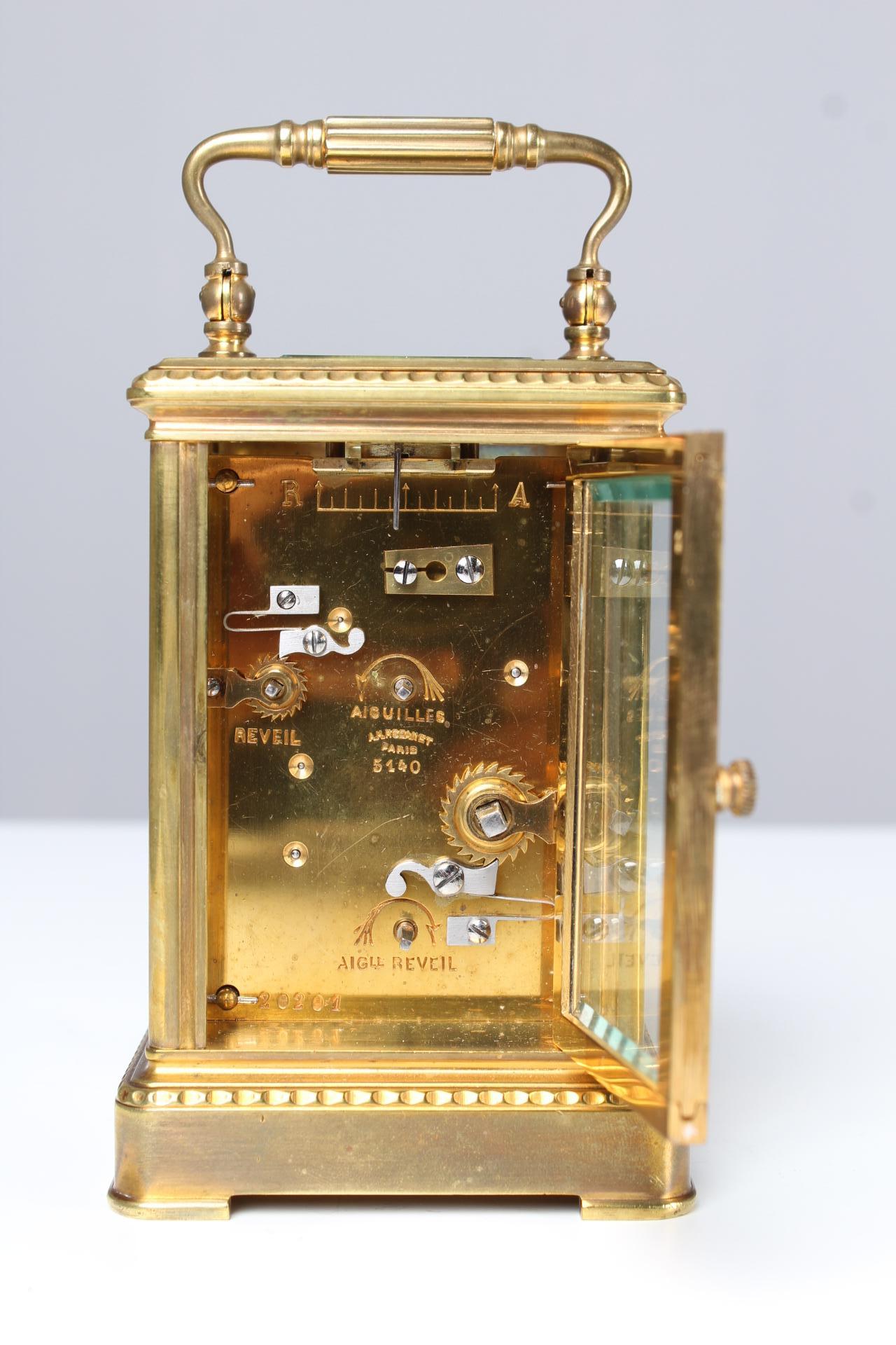 19th Century French Travel Alarm Clock, Signature A.H. Rodanet Paris, circa 1880 5