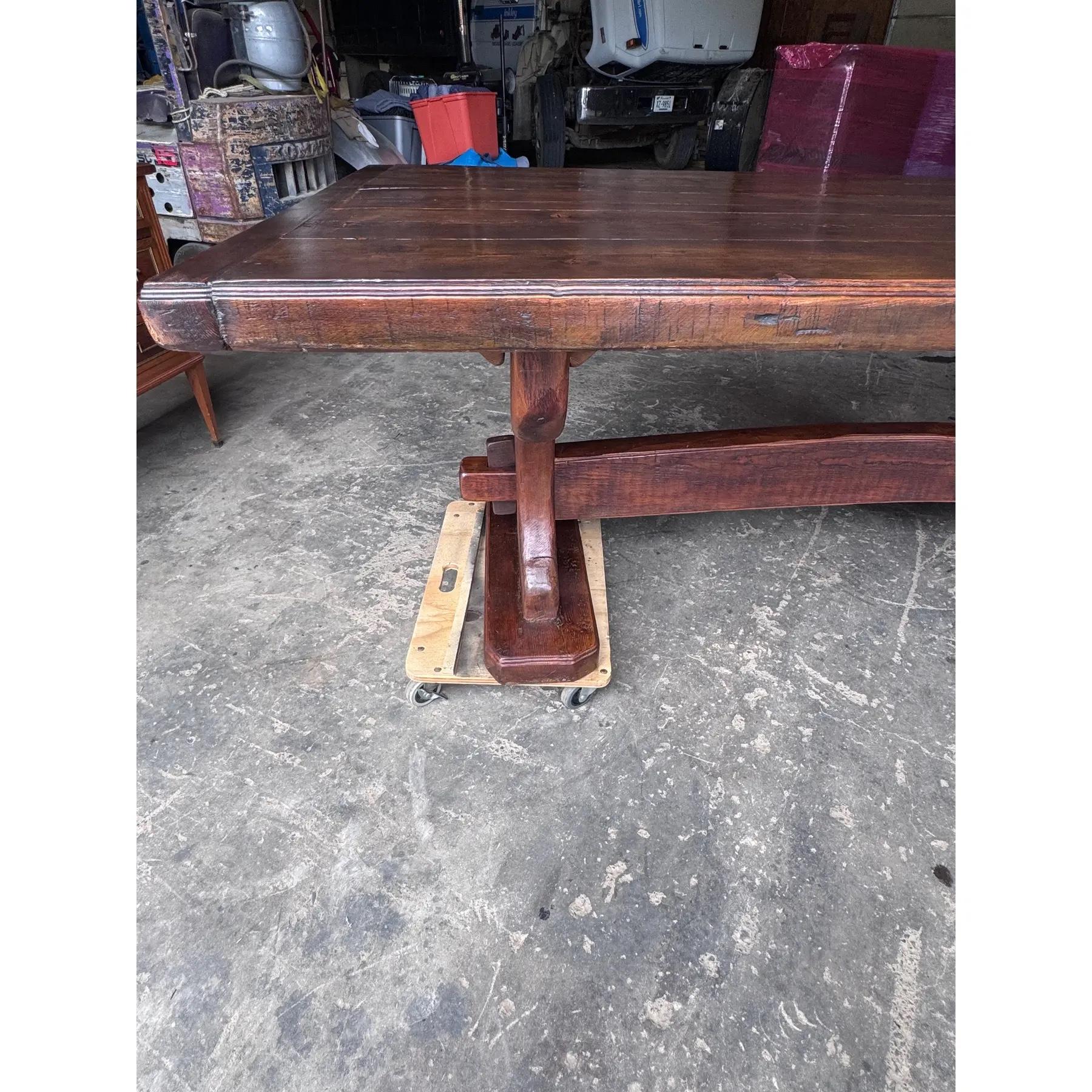 19th Century French Trestle Table In Good Condition For Sale In Nashville, TN