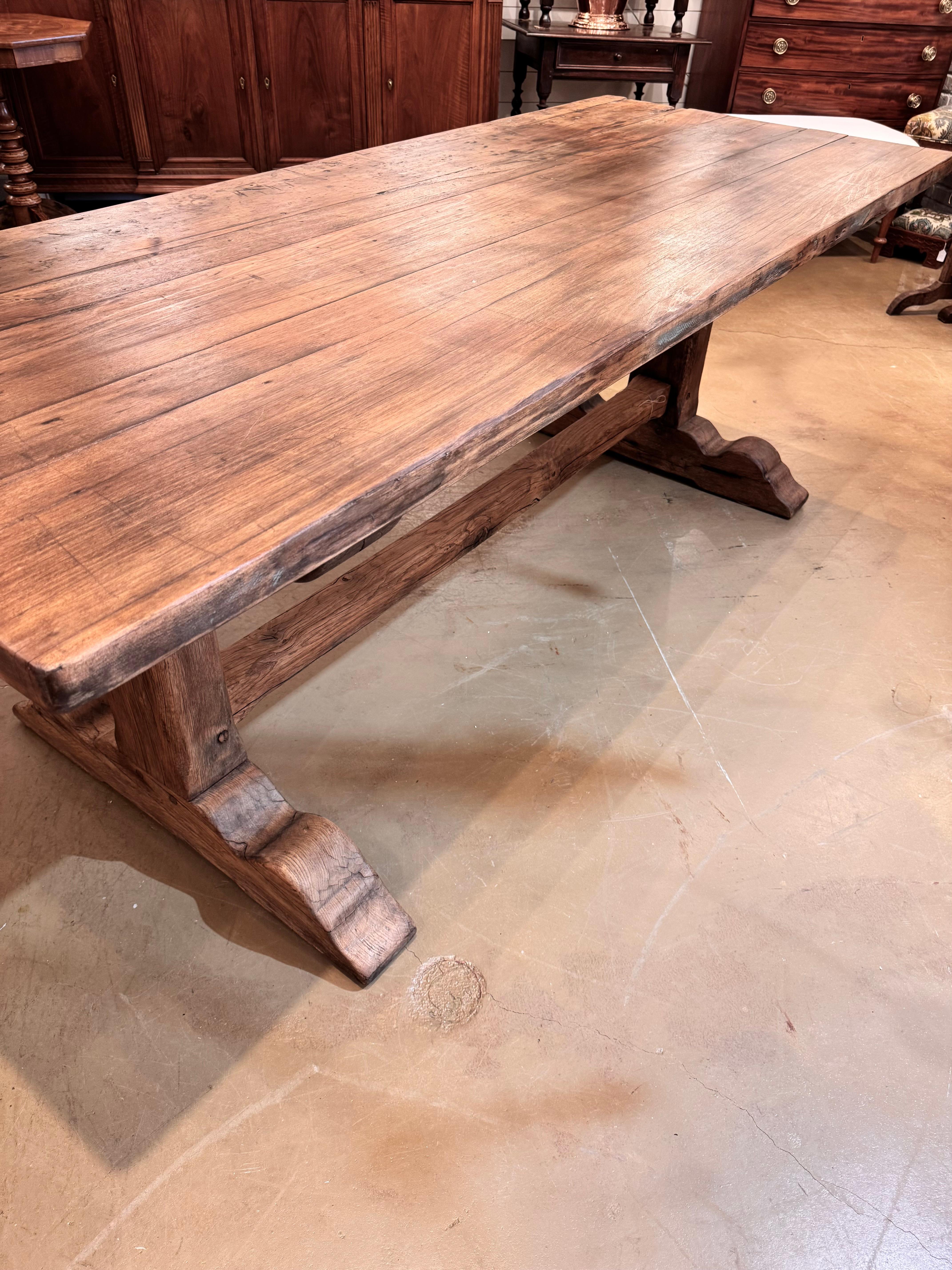 19th Century French Trestle Table For Sale 1