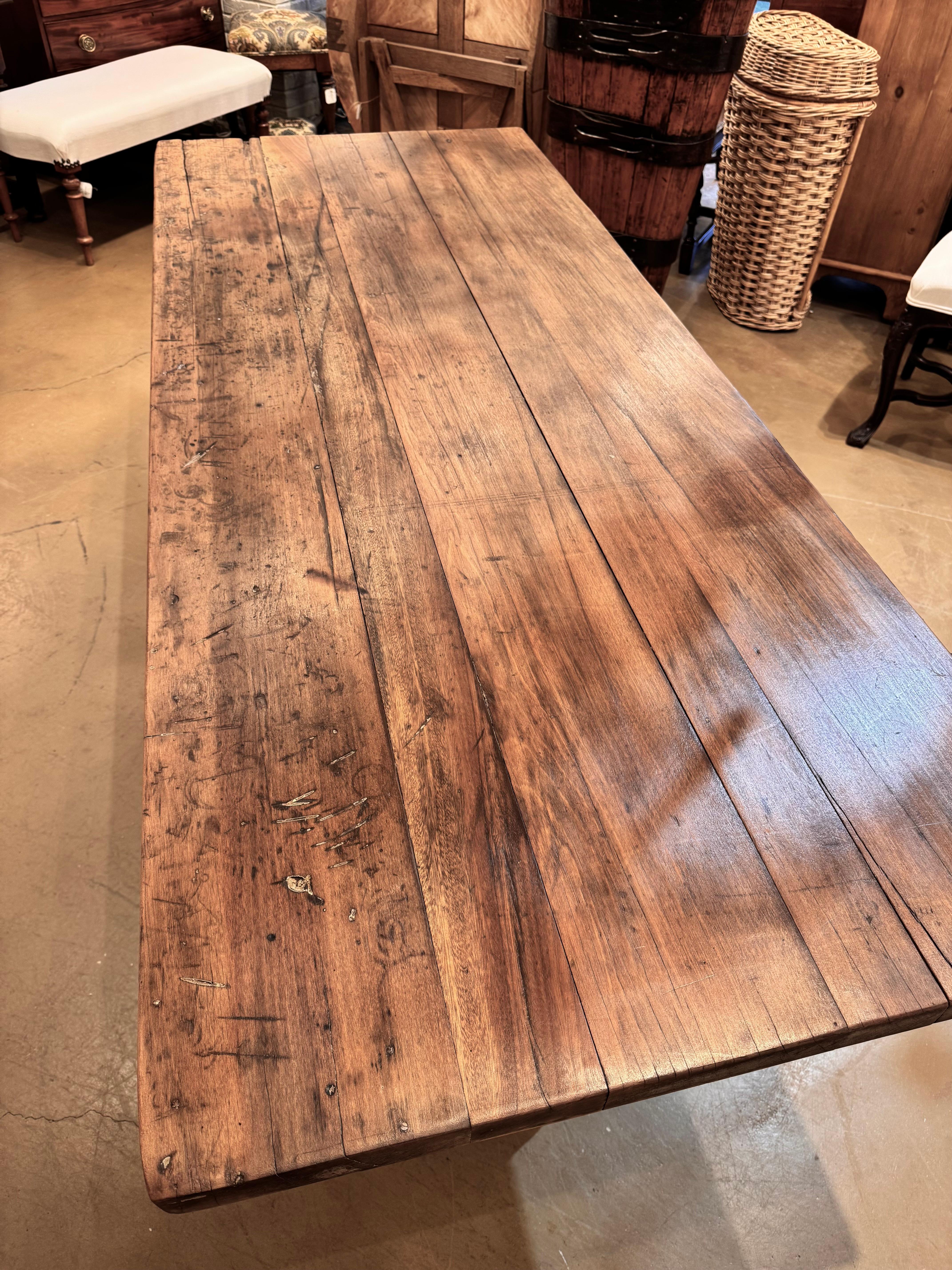 19th Century French Trestle Table For Sale 2