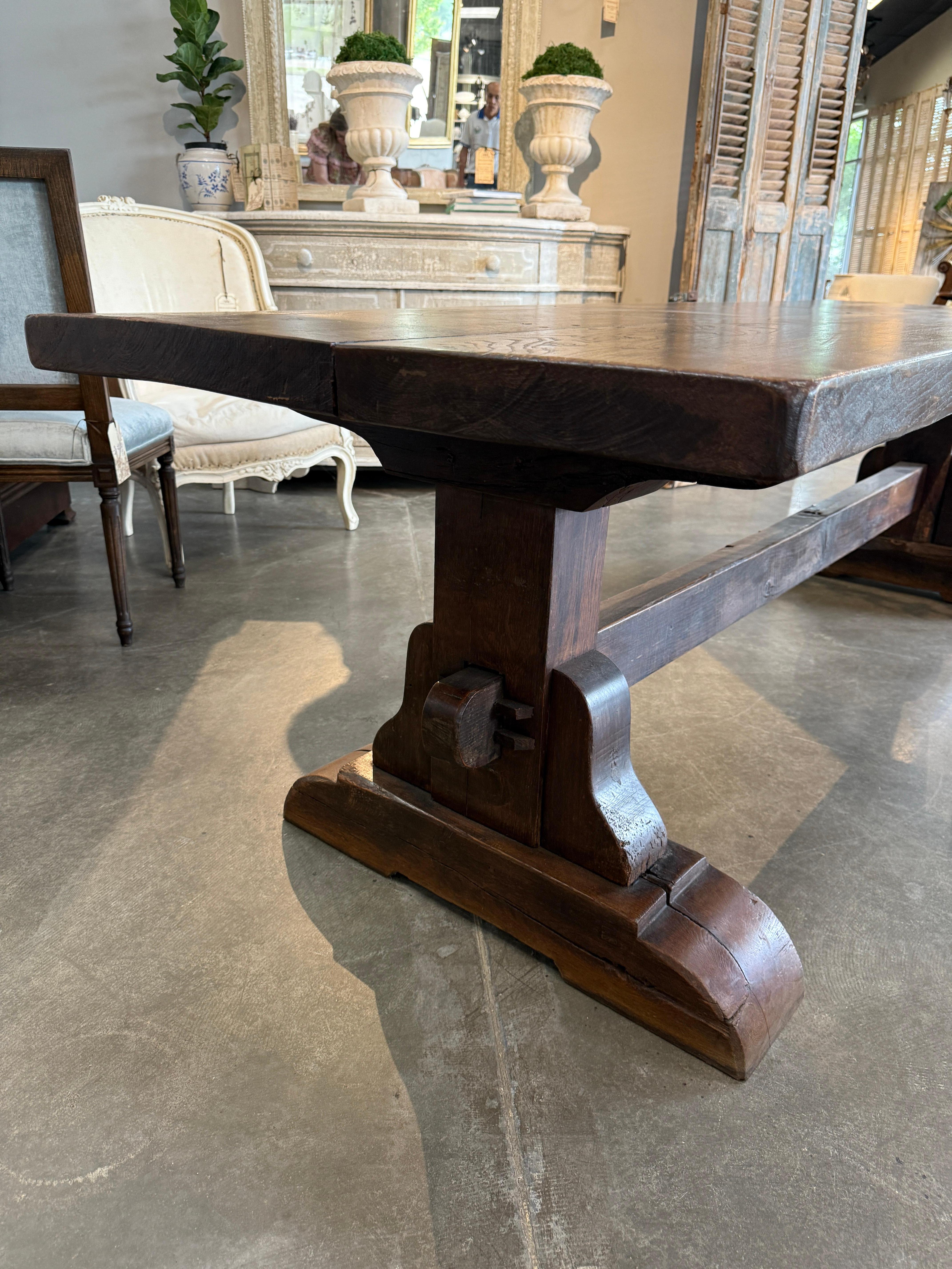 Mesa caballete francesa del siglo XIX en roble en venta 3