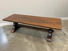 19th Century French Trestle Table In Oak