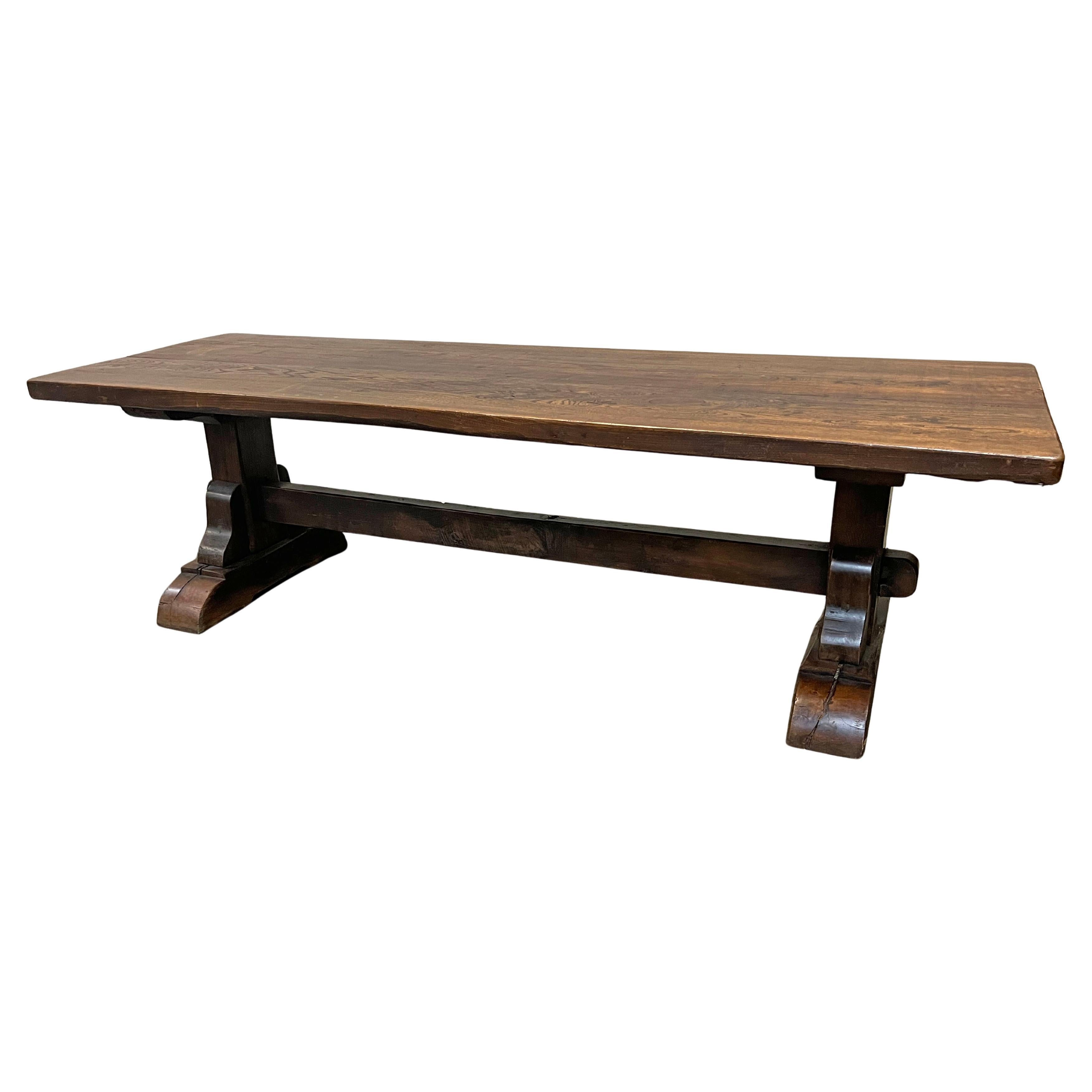 Tavolo a cavalletto francese del XIX secolo in Oak