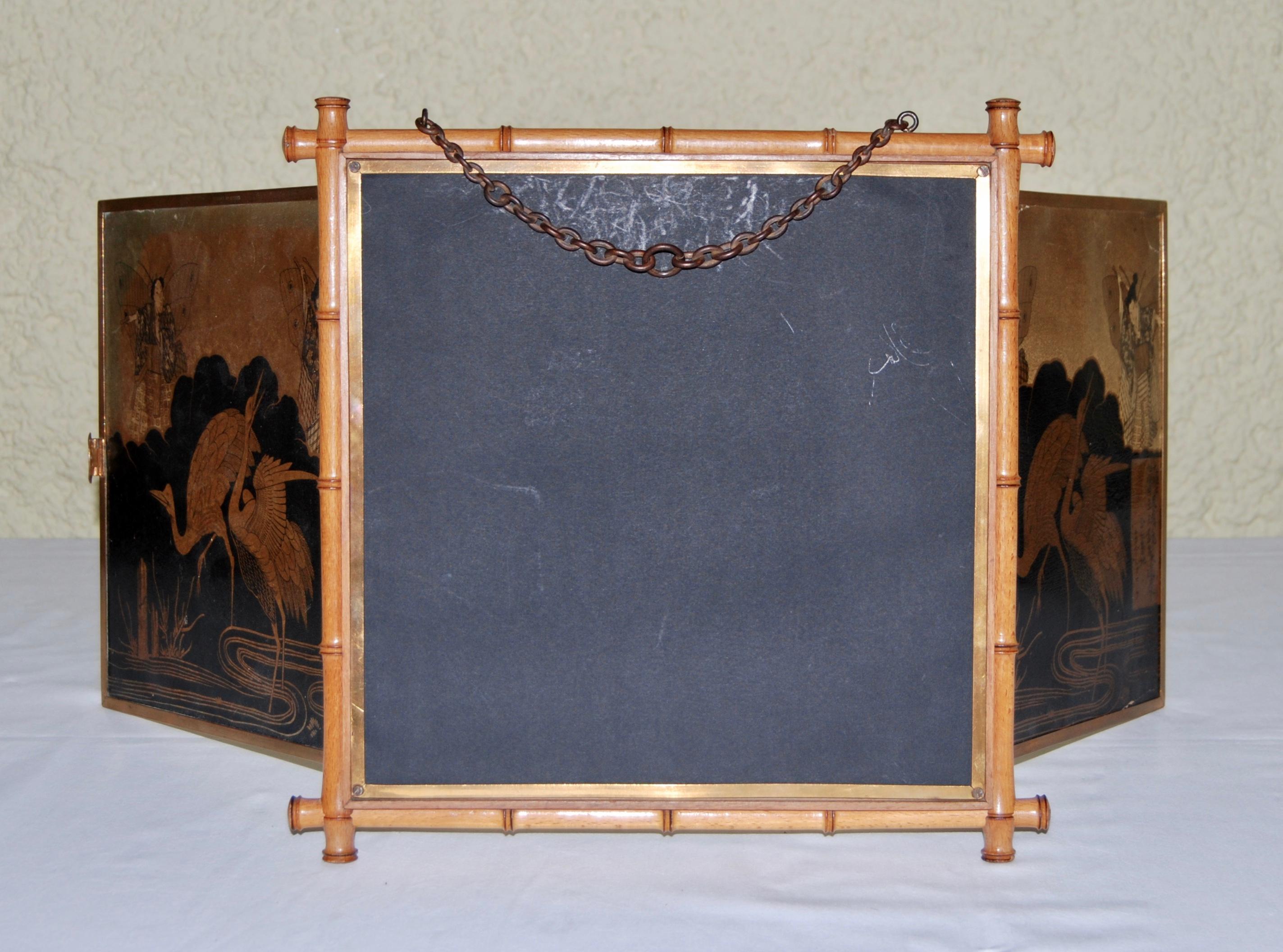 19th Century French Triptych Mirror 3