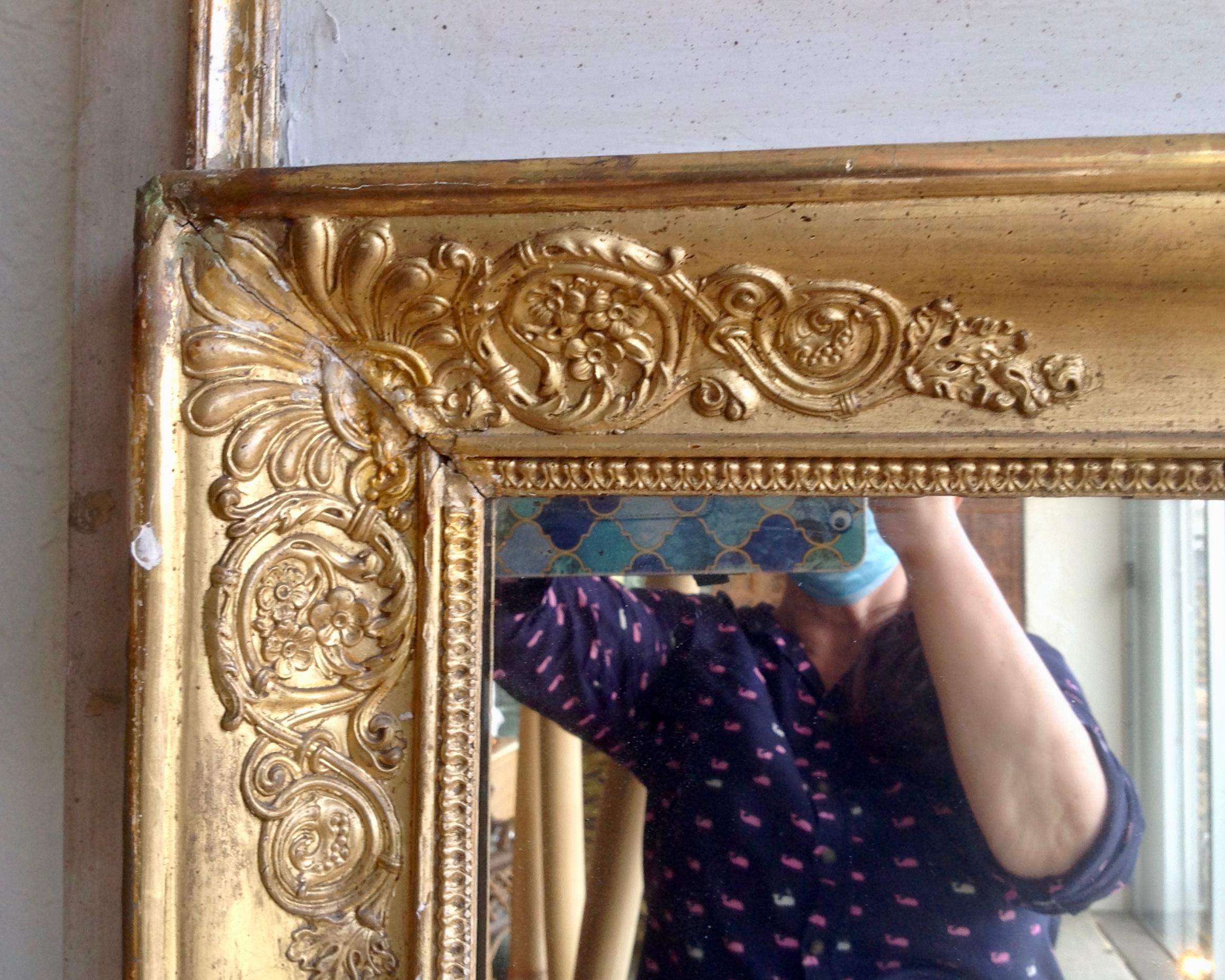 19th Century French Trumeau Mirror 6