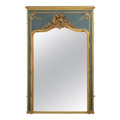 Antique 19th Century French Trumeau Mirror