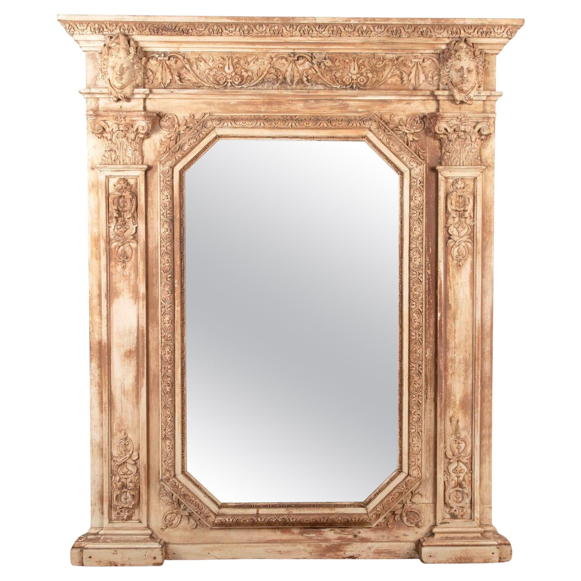 19th Century French Trumeau Mirror