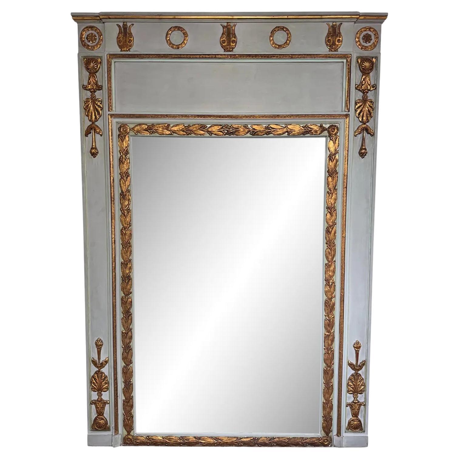 19th Century French Trumeau Style Mirror
