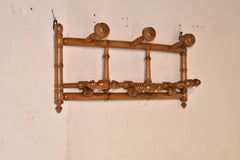 19th Century French Turned Hanging Hat and Coat Rack