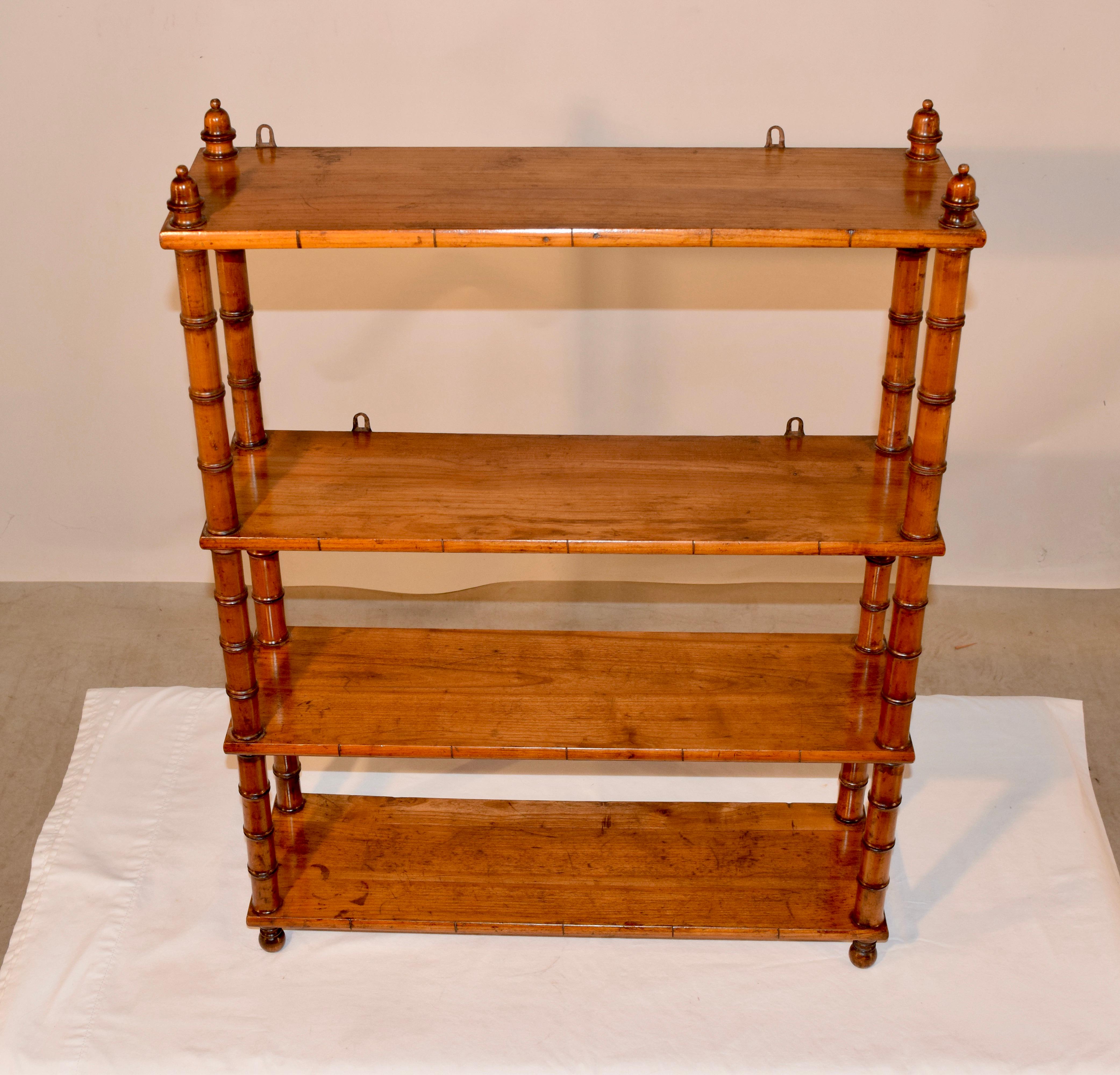 19th Century French Turned Shelf In Good Condition In High Point, NC