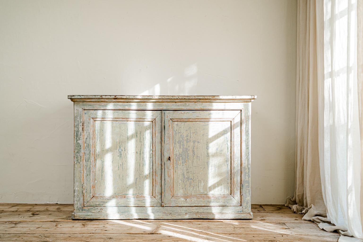 Sublime patina on this two doors 19th century French cabinet, as pure as it gets.
 