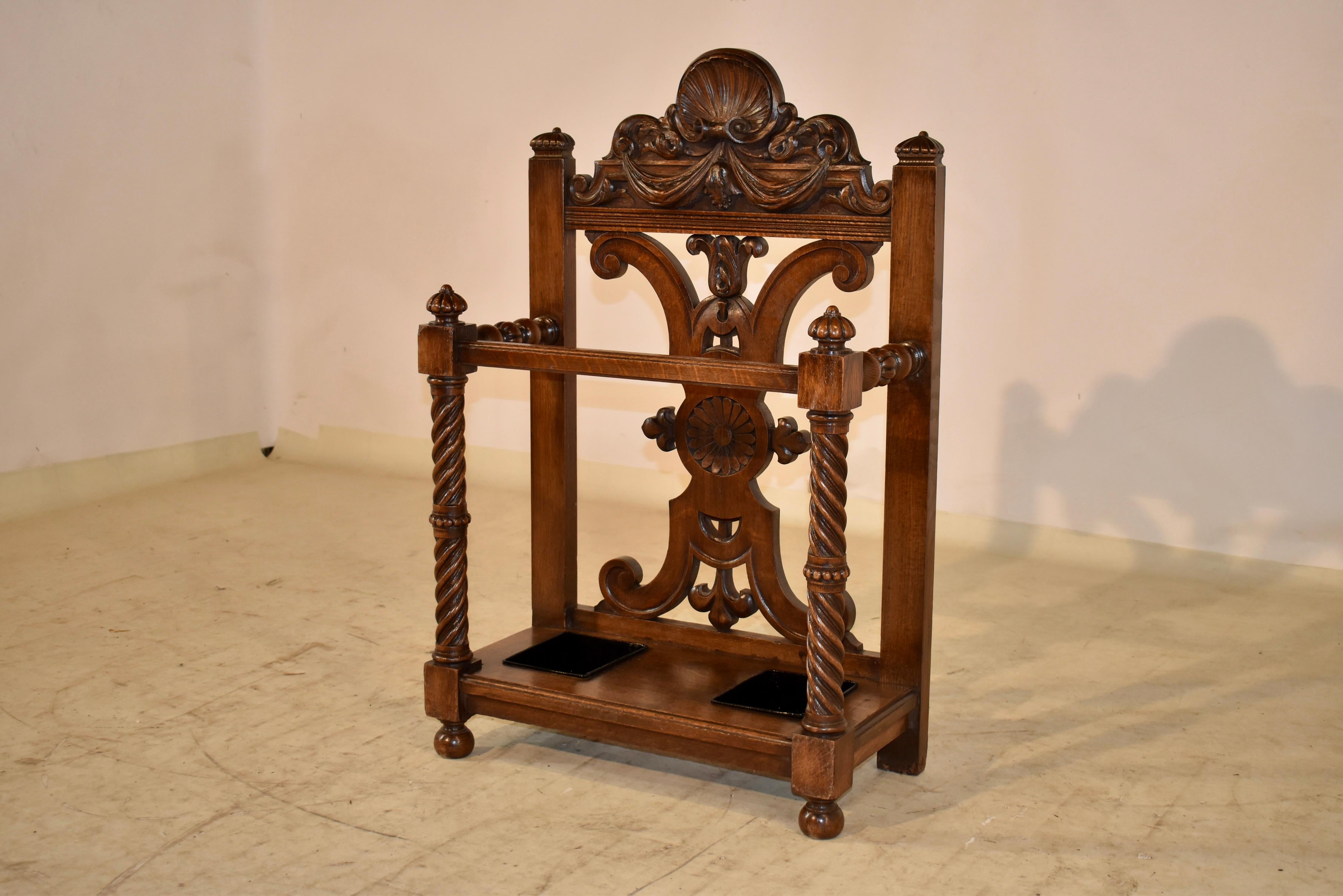 English 19th Century French Umbrella Stand For Sale