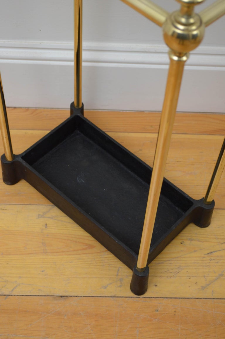 19th Century, French, Umbrella Stand in Brass For Sale at 1stDibs