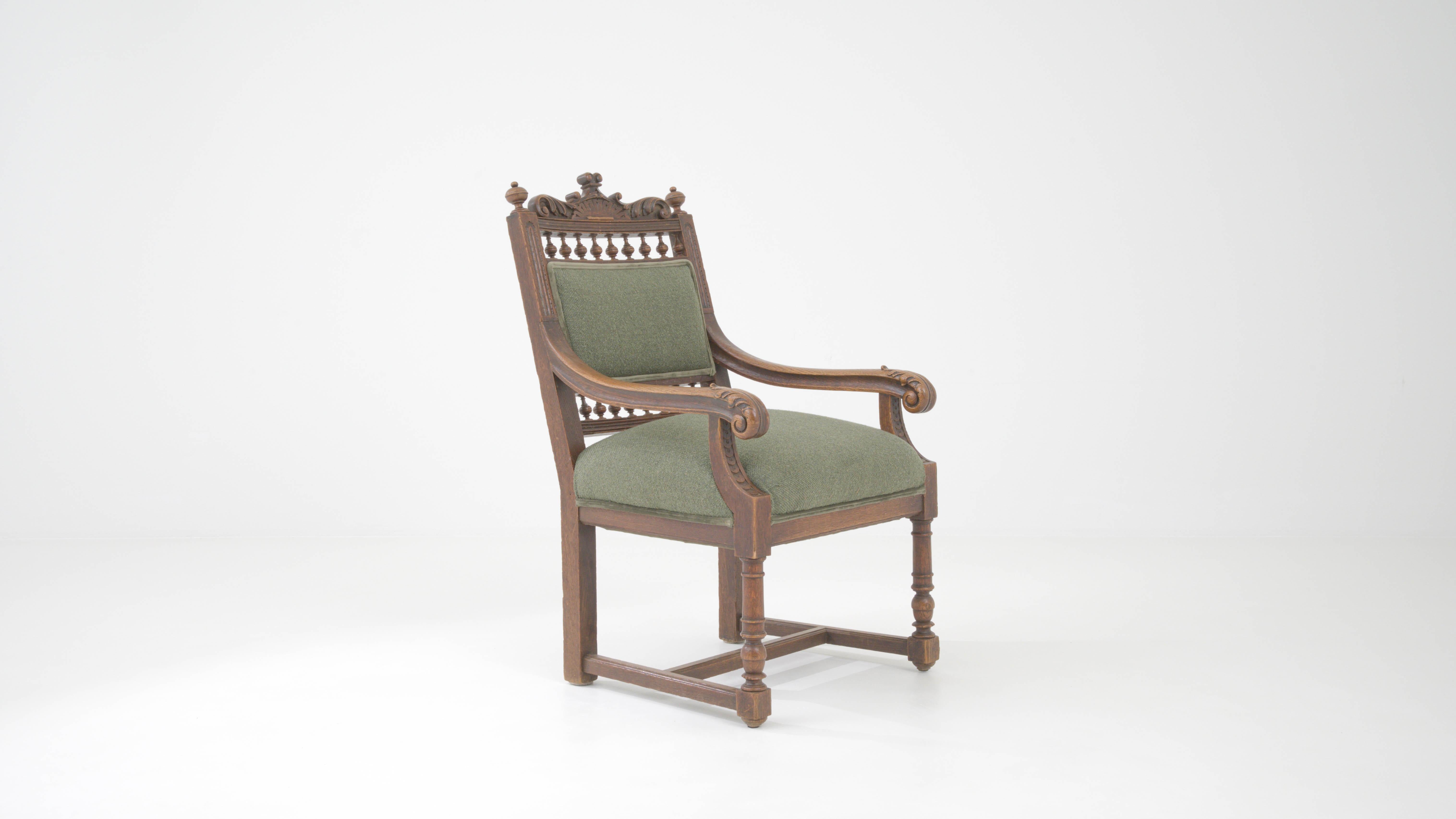 Französischer gepolsterter Sessel des 19. Jahrhunderts im Angebot 5