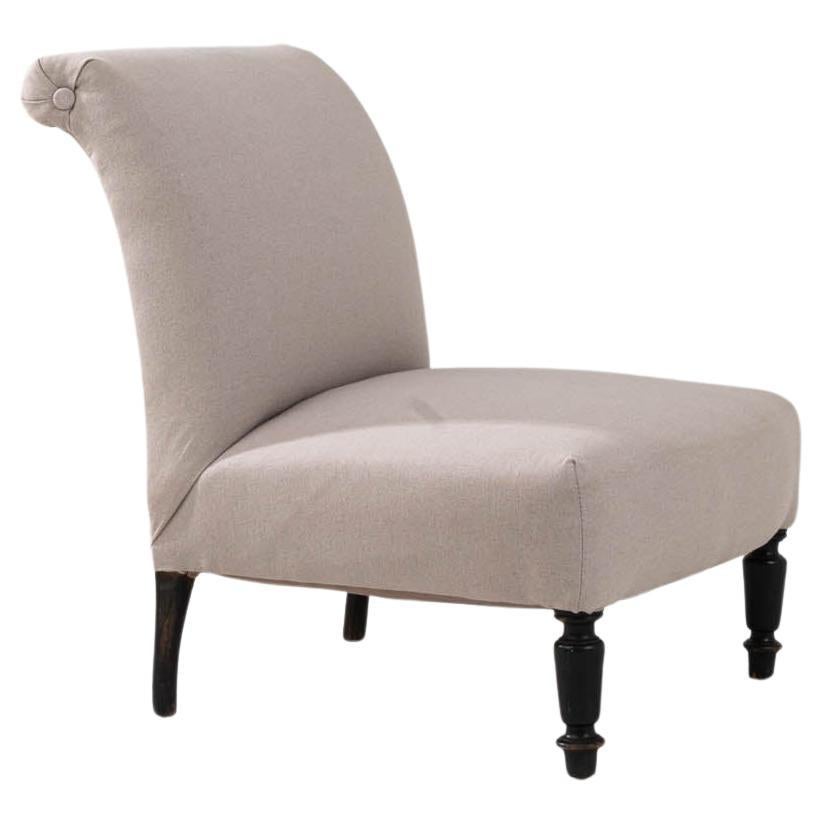 Chaise tapissée française du 19e siècle