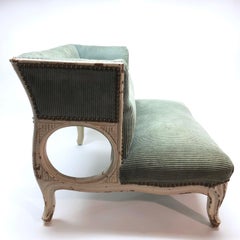 19th Century French Upholstered Pet Step or Seat