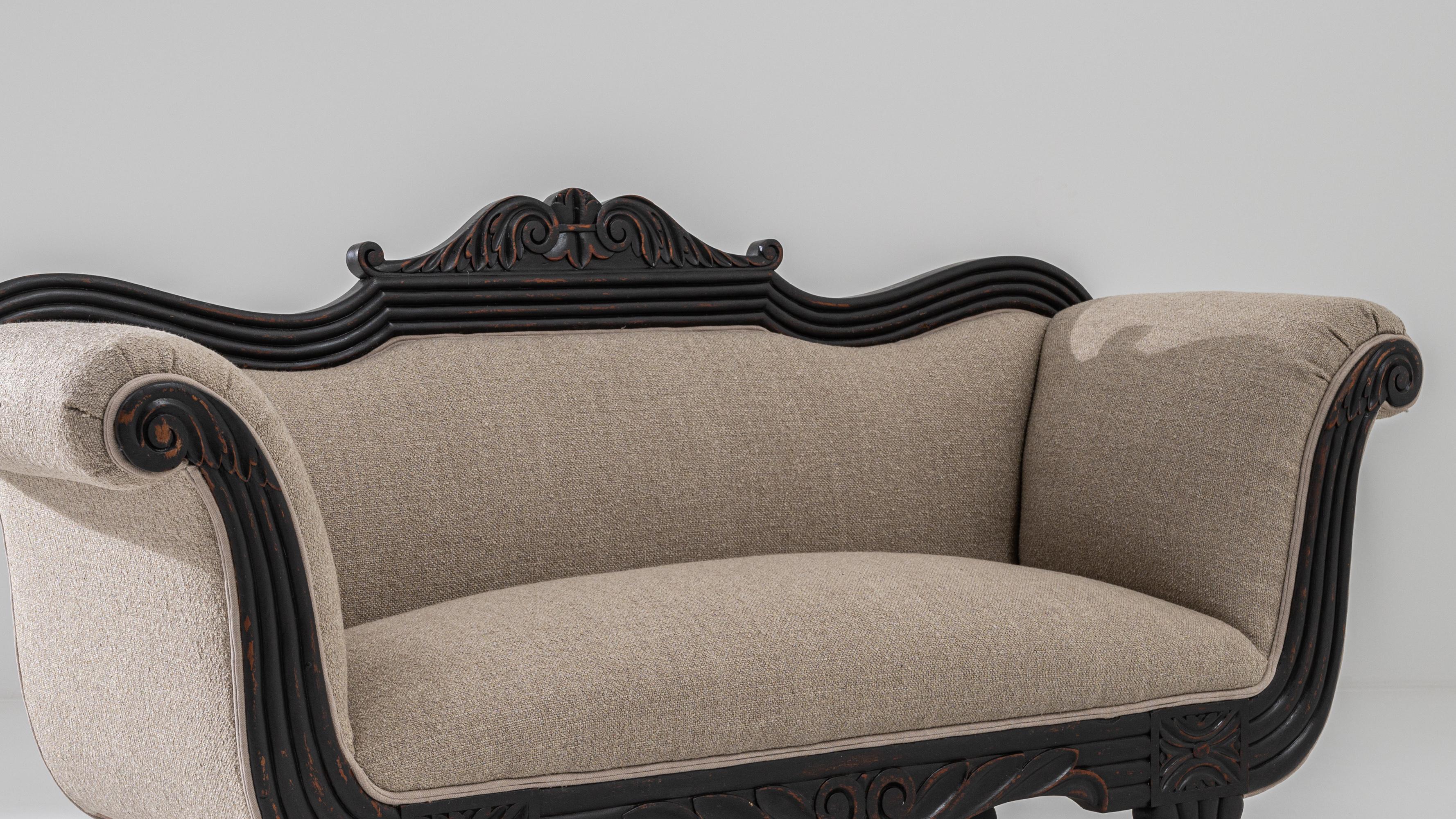 Französisches gepolstertes Sofa des 19. Jahrhunderts (Polster) im Angebot