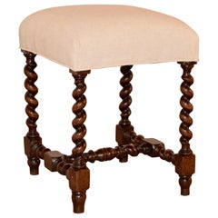 19th Century French Upholstered Stool