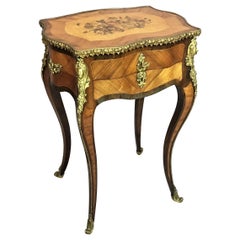 19th Century French Vanity Table / Sewing Table by Tahan Paris