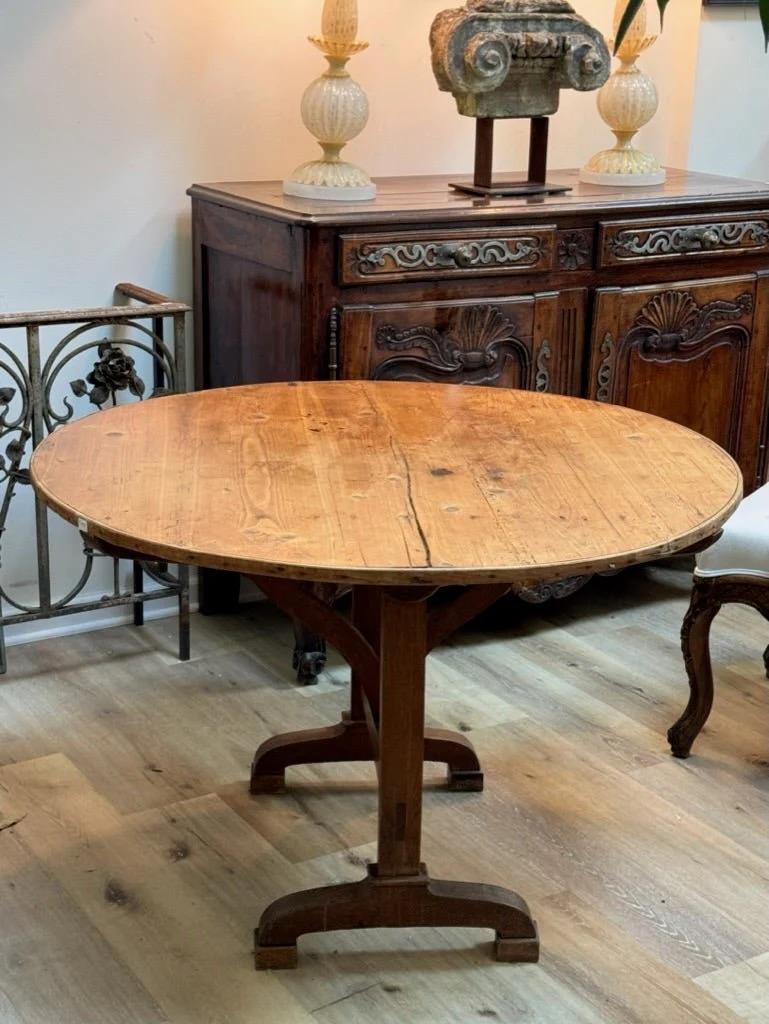 19th Century French Vendage Wine Tasting Table In Good Condition In Charlottesville, VA