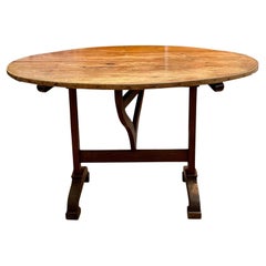 19th Century French Vendage Wine Tasting Table