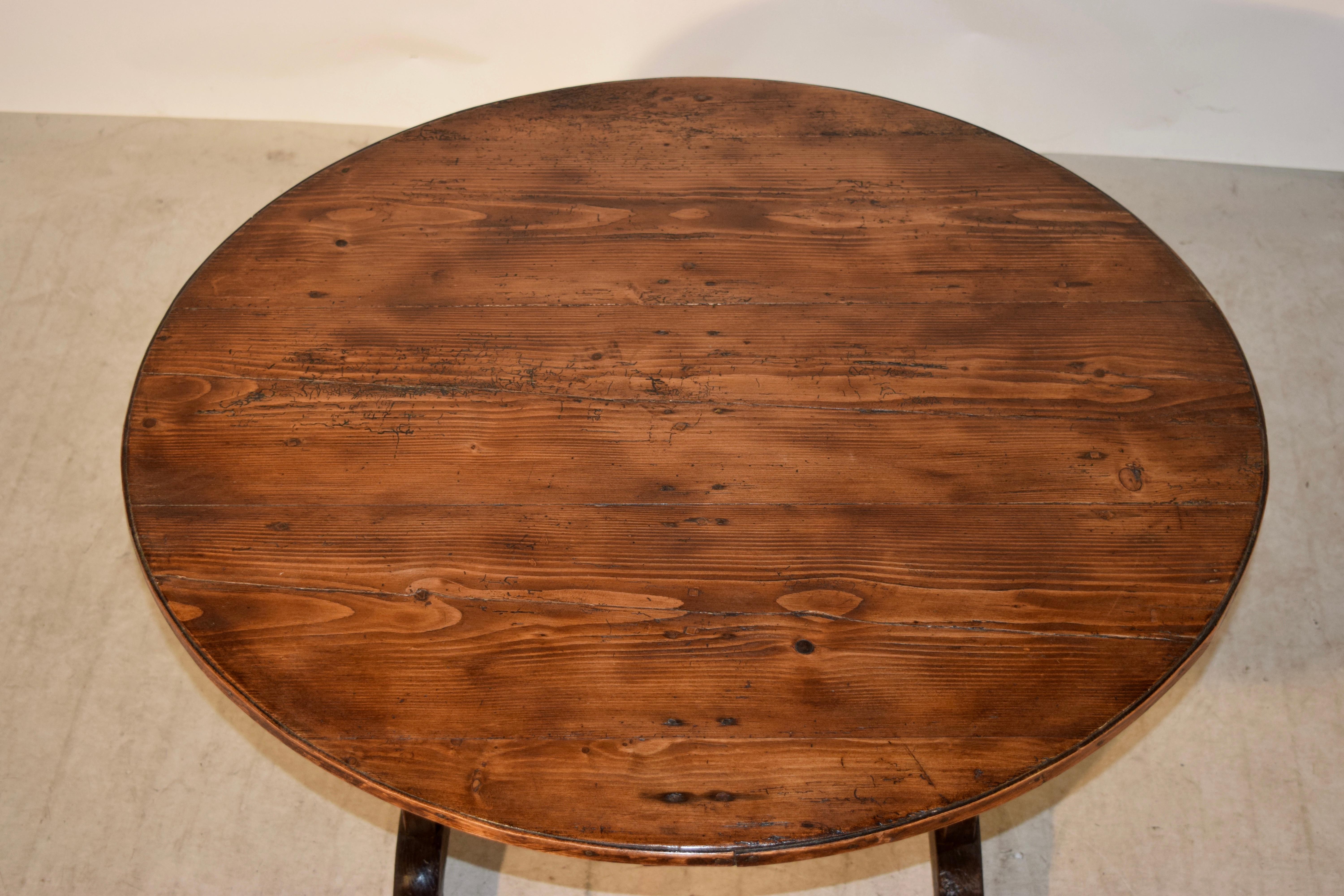 19th Century French Vendange Table In Good Condition In High Point, NC