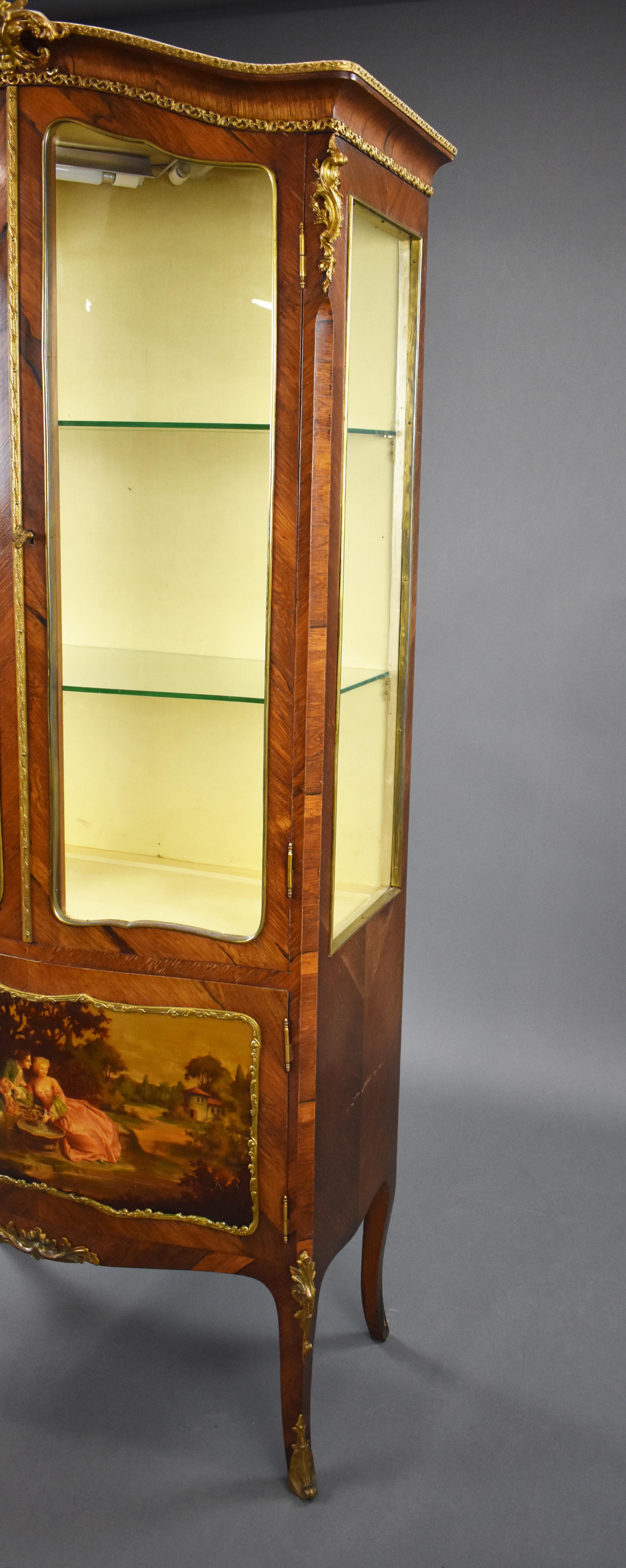 19th Century French Vernis Martin Display Cabinet 6