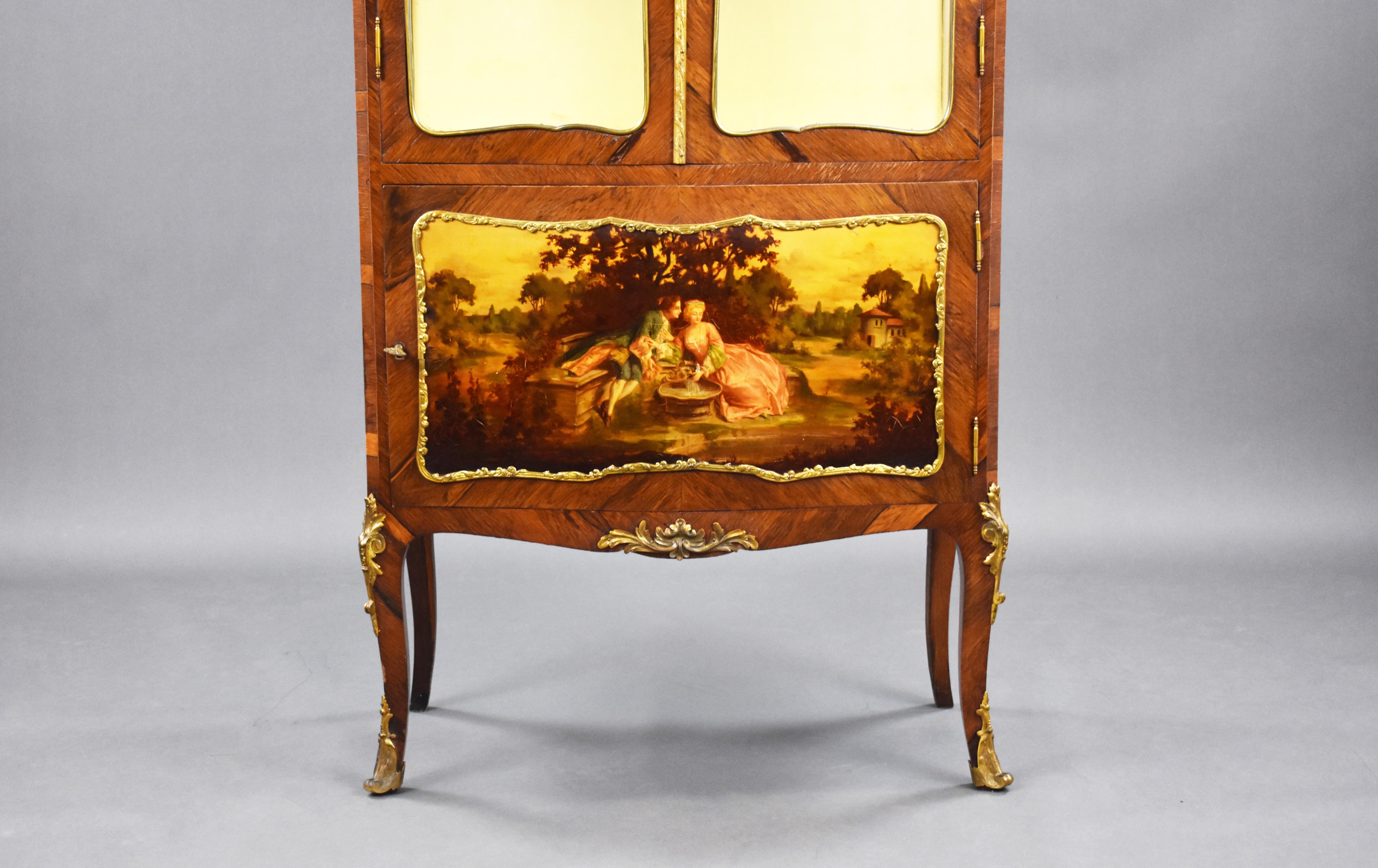 19th Century French Vernis Martin Display Cabinet 1