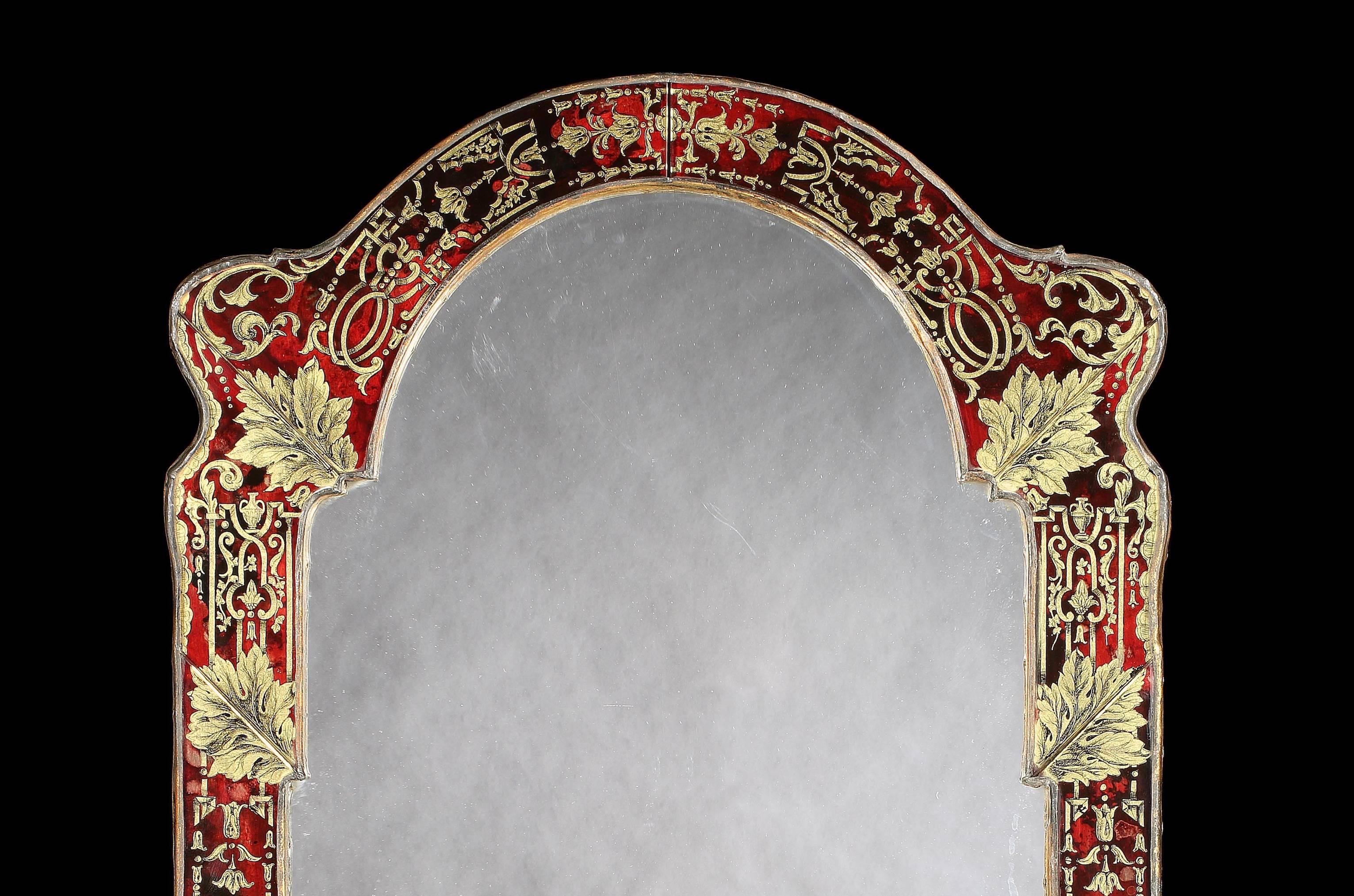 19th Century French Verre Églomisé Mirror In Excellent Condition In London, GB
