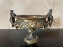 Bol décoratif français en bronze Victor Paillard du 19ème siècle