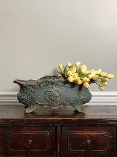 19th Century French Victorian Era Cast Iron Footed Jardiniere