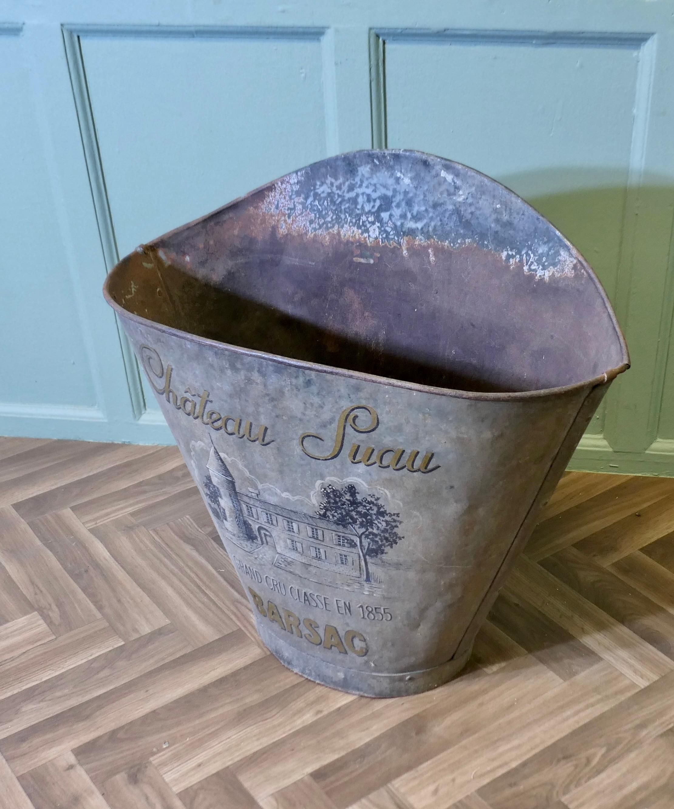Metal 19th Century French Vineyard Grape Hod From Chateau Suau, Barsac For Sale
