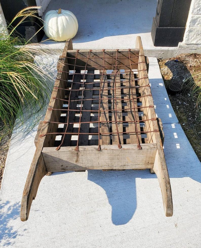 Hand-Crafted 19th Century French Vineyard Wine Rack For Sale