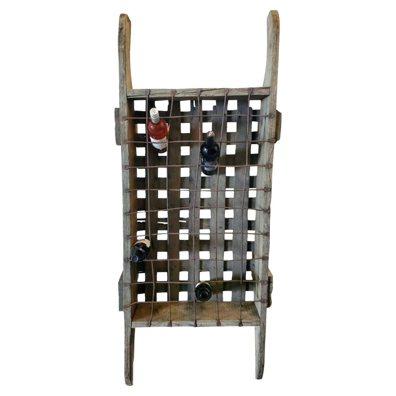 19th Century French Vineyard Wine Rack For Sale
