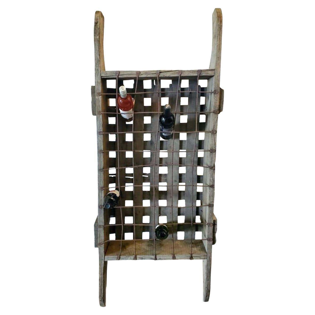 French Style Wine Racks 19th Century French Vineyard Wine Rack For Sale at 1stDibs