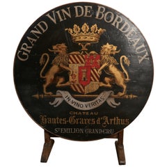 19th Century French Vineyard Wine Table from Chateau Nantes-Graves d’Arthus