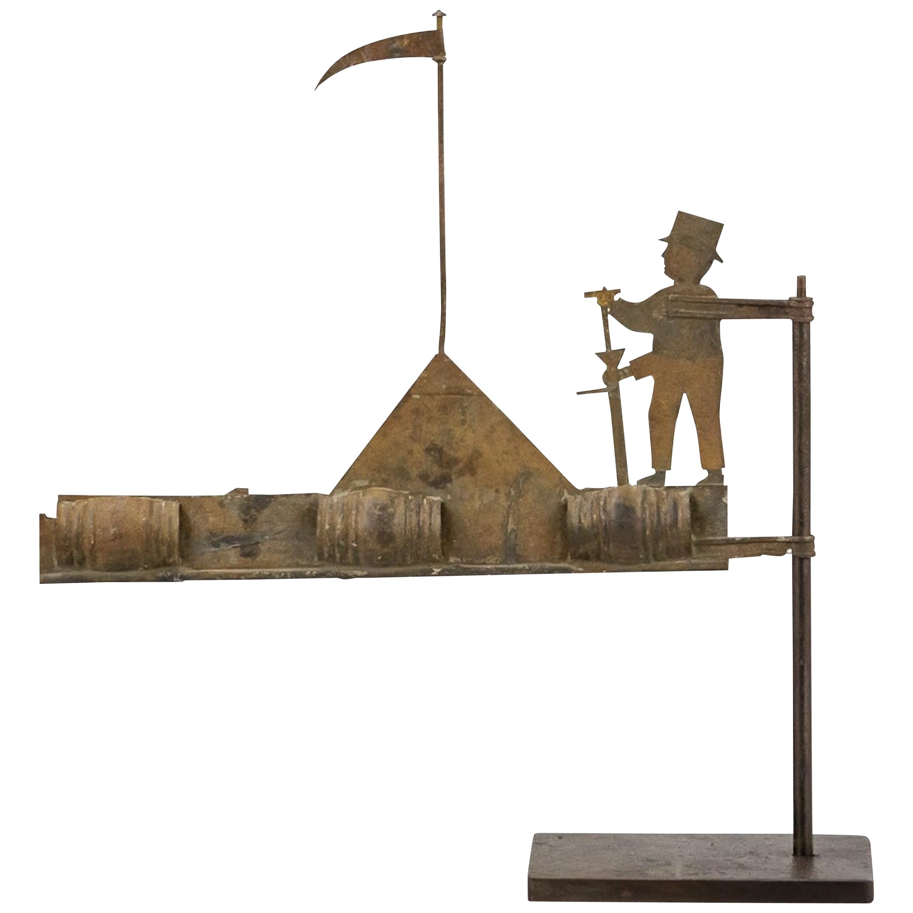 19th Century French Vintner Weathervane