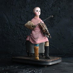 19th Century French Violinist automaton with dome