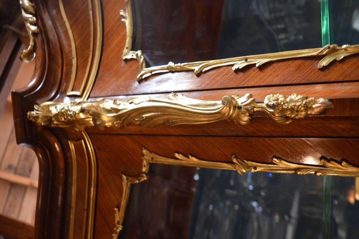 Vitrina francese in bronzo dorato del XIX secolo in vendita 1