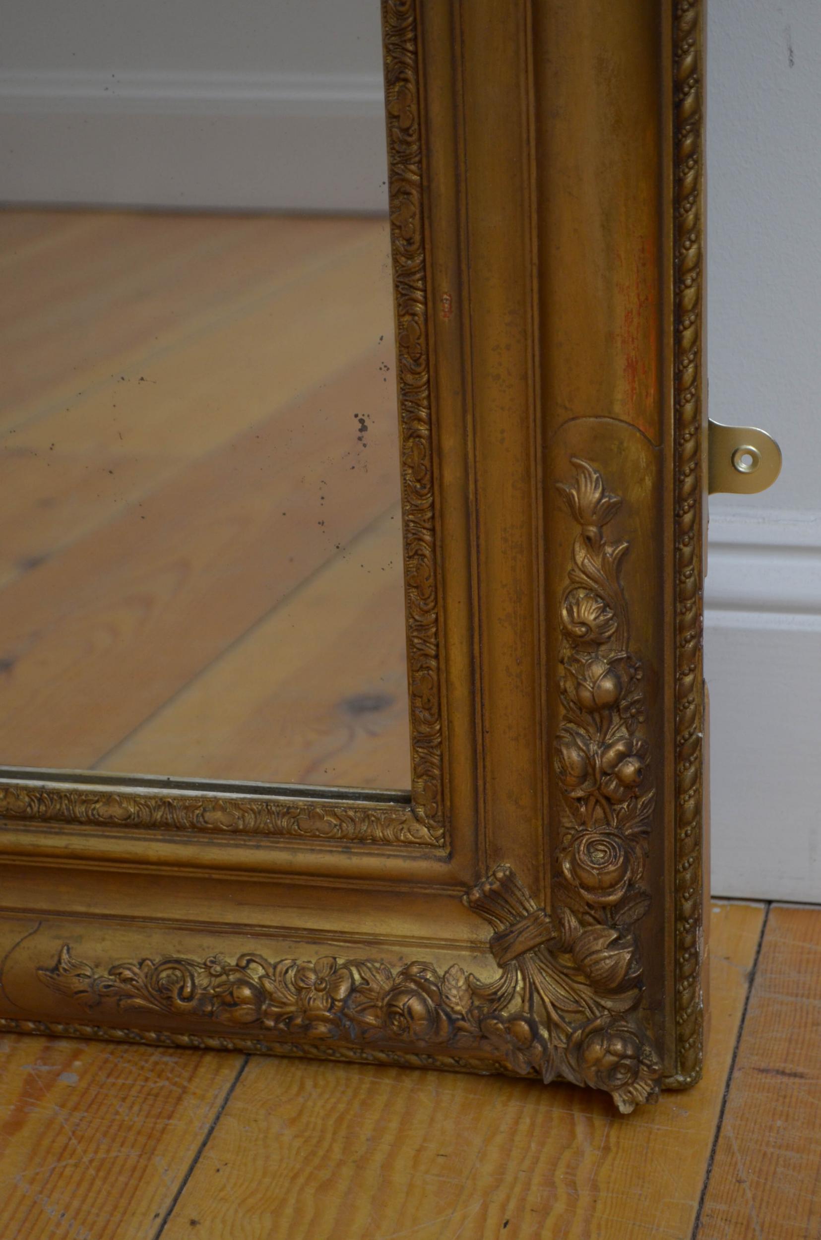 19th Century French Wall Mirror For Sale 9